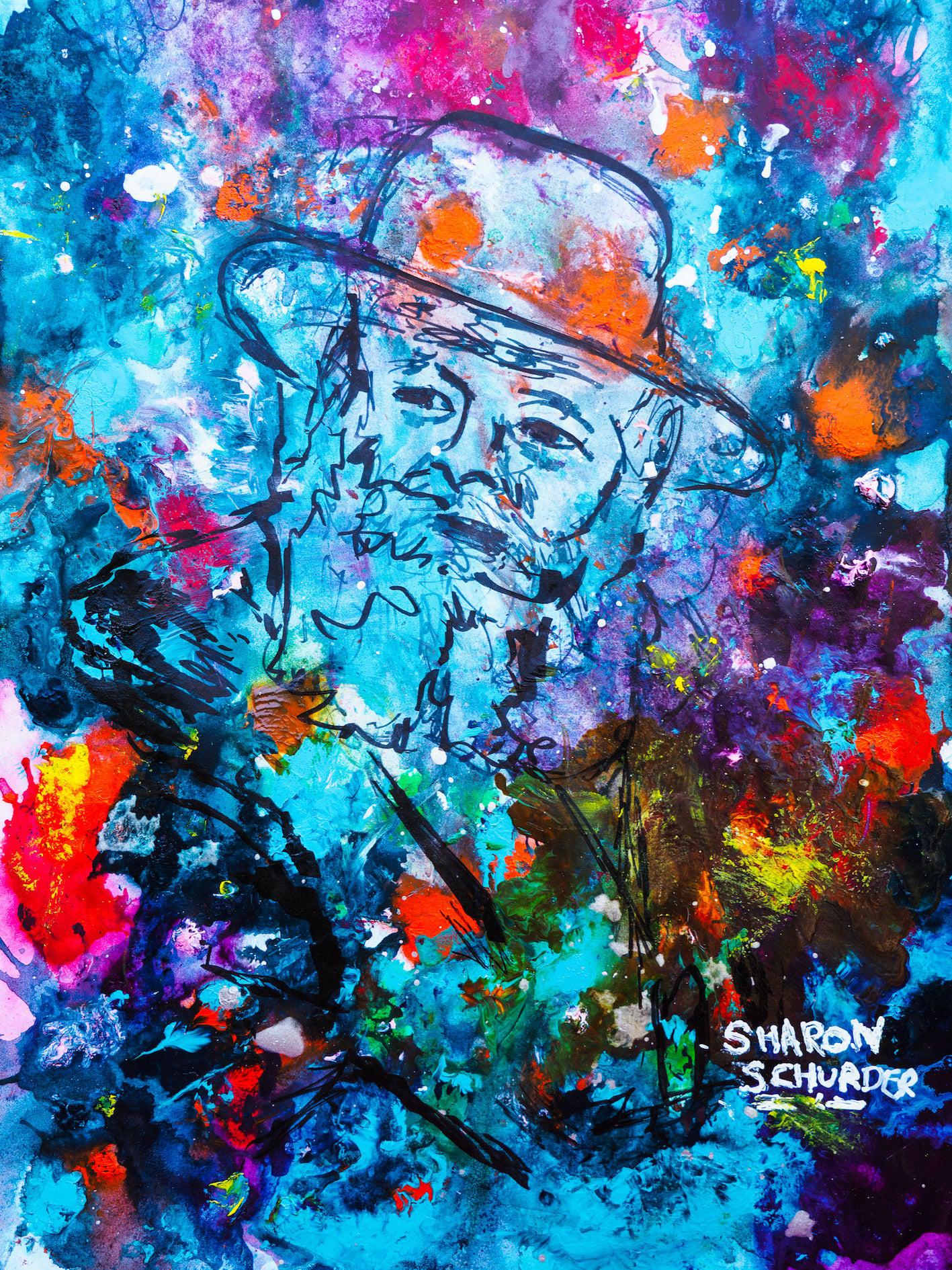 Lubavitch Rebbe painting jewish art