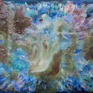 Floating Sharon Schurder Art Resin Painting