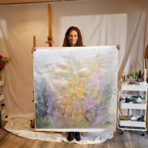 Sharon Schurder holding Harmony