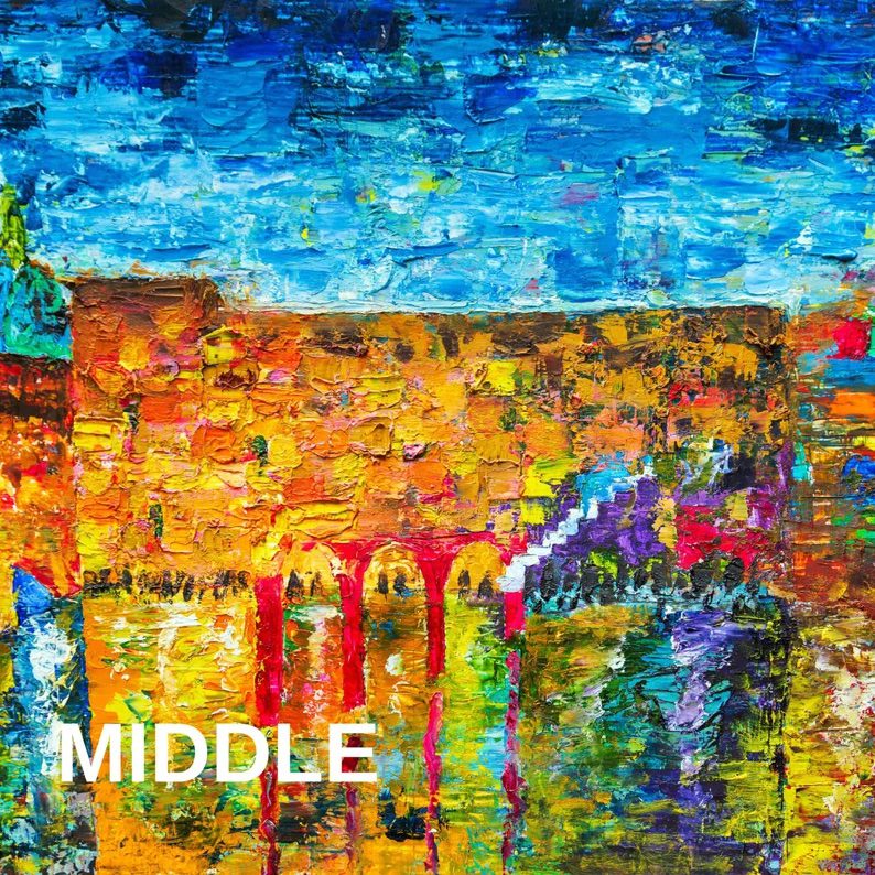 Jerusalem Skyline Giclée Fine Art Print (without Pasuk) - Image 2