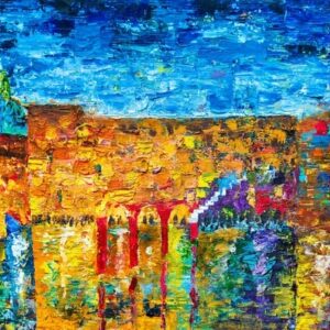Jerusalem Skyline Giclée Fine Art Print (without Pasuk)